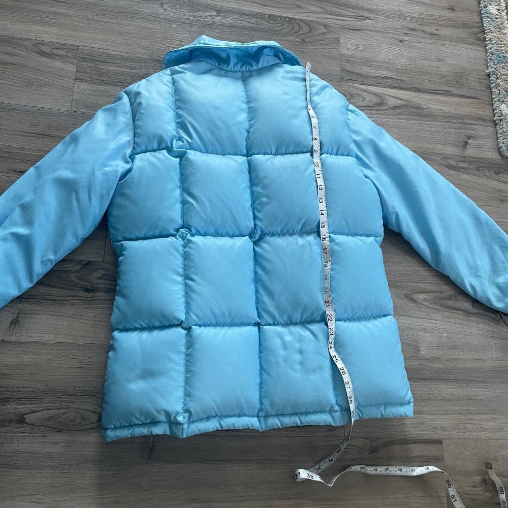 Vintage Light Blue Puffer Jacket - Picture 9 of 16
